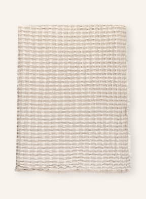 BROSTE COPENHAGEN Throw LINDA, Color: CREAM/ GRAY (Image 1)