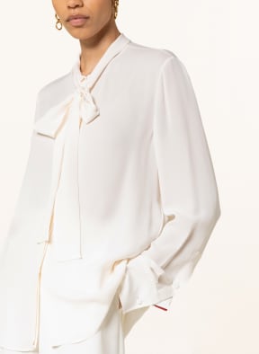 VALENTINO Bow-tie blouse in silk , Color: ECRU (Image 1)