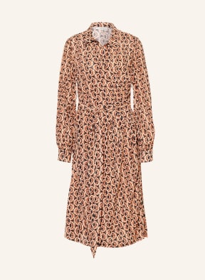 summum woman Wrap dress , Color: LIGHT BROWN/ ORANGE/ BLACK (Image 1)
