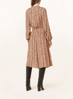 summum woman Wrap dress , Color: LIGHT BROWN/ ORANGE/ BLACK (Image 1)