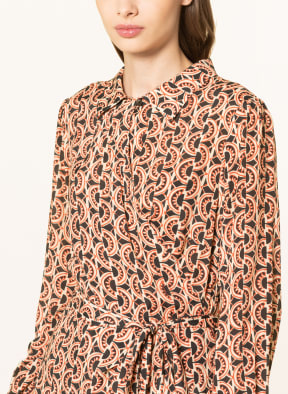 summum woman Wrap dress , Color: LIGHT BROWN/ ORANGE/ BLACK (Image 1)