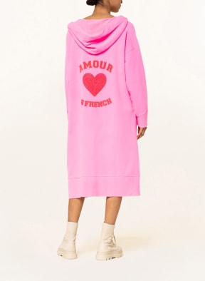 Grace Hoodie-Kleid, Farbe: NEONPINK (Bild 1)