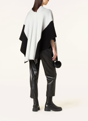 Joseph Ribkoff Poncho mit Kunstpelz, Farbe: SCHWARZ/ WEISS (Bild 1)