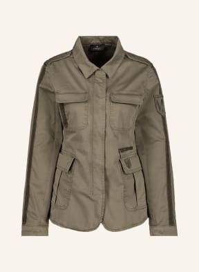 monari Field jacket with decorative gems, Color: KHAKI (Image 1)