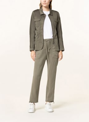 monari Field jacket with decorative gems, Color: KHAKI (Image 1)