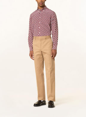VALENTINO Silk shirt slim fit, Color: WHITE/ RED/ DARK BLUE (Image 1)
