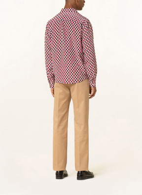 VALENTINO Silk shirt slim fit, Color: WHITE/ RED/ DARK BLUE (Image 1)
