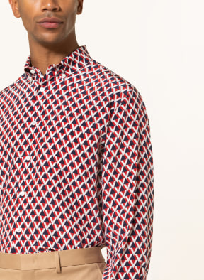 VALENTINO Silk shirt slim fit, Color: WHITE/ RED/ DARK BLUE (Image 1)