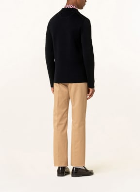 VALENTINO Knit blazer regular fit, Color: DARK BLUE (Image 1)