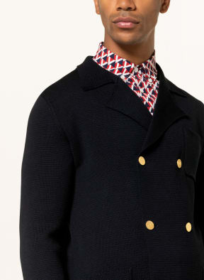 VALENTINO Knit blazer regular fit, Color: DARK BLUE (Image 1)
