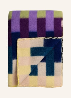 Røros Tweed Tweed throw ÅSMUND, Color: DARK BLUE/ YELLOW/ GREEN (Image 1)