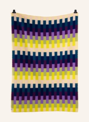 Røros Tweed Tweed throw ÅSMUND, Color: DARK BLUE/ YELLOW/ GREEN (Image 1)