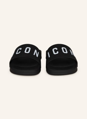 DSQUARED2 Slides ICON, Color: BLACK/ WHITE (Image 1)