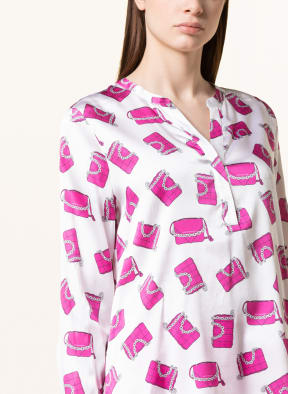 HERZEN'S ANGELEGENHEIT Blusenshirt aus Seide , Farbe: WEISS/ FUCHSIA (Bild 1)