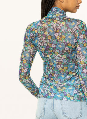 rich&royal Long sleeve shirt made of mesh, Color: BLUE/ GREEN/ PURPLE (Image 1)