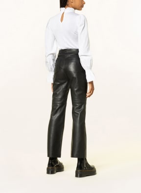 rich&royal Blouse-style shirt in mixed materials, Color: WHITE (Image 1)