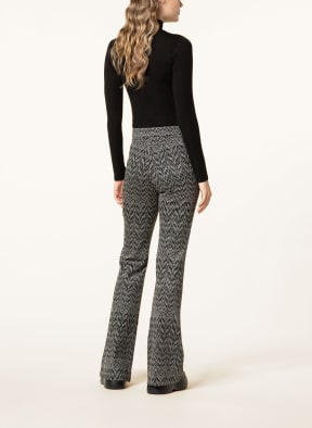 MAC DAYDREAM Bootcut trousers ZOOM with glitter thread, Color: BLACK/ LIGHT GRAY (Image 1)