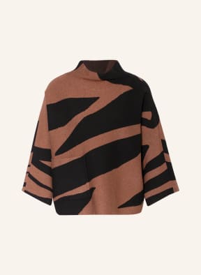 Joseph Ribkoff Pullover mit 3/4-Arm, Farbe: BRAUN/ SCHWARZ (Bild 1)