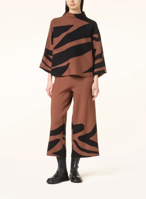 Joseph Ribkoff Pullover mit 3/4-Arm, Farbe: BRAUN/ SCHWARZ (Bild 1)