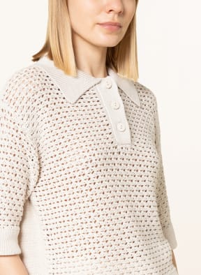 OPUS Short-sleeved sweater PORTFY, Color: BEIGE (Image 1)