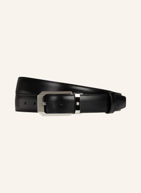 MONTBLANC Leather belt, Color: BLACK (Image 1)