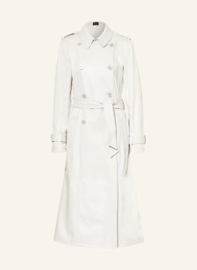 EMPORIO ARMANI Trenchcoat aus Leder, Farbe: HELLGRAU (Bild 1)
