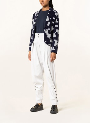 EMPORIO ARMANI Strickblazer, Farbe: DUNKELBLAU/ HELLGRAU (Bild 1)