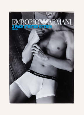EMPORIO ARMANI 3er-Pack Boxershorts, Farbe: SCHWARZ/ WEISS/ GRAU (Bild 1)