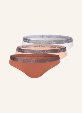 Calvin Klein 3-pack Briefs RADIANT COTTON, Color: LIGHT ORANGE/ SALMON/ WHITE (Image 1)