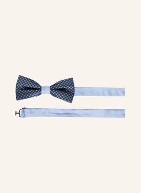 PAUL Set: Fliege und Einstecktuch, Farbe: HELLBLAU/ SCHWARZ (Bild 1)