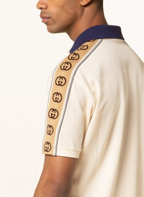 GUCCI Piqué polo shirt regular fit, Color: CREAM (Image 1)