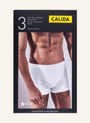CALIDA 3er-Pack Boxershorts NATURAL BENEFIT , Farbe: WEISS (Bild 1)