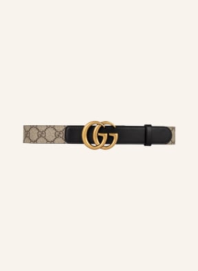 GUCCI Belt GG MARMONT, Color: BEIGE EBONY/NERO (Image 1)