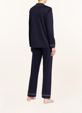 CALIDA Pajamas NIGHT LOVERS, Color: DARK BLUE/ WHITE (Image 1)