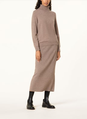 lilienfels Knit skirt with cashmere, Color: TAUPE (Image 1)