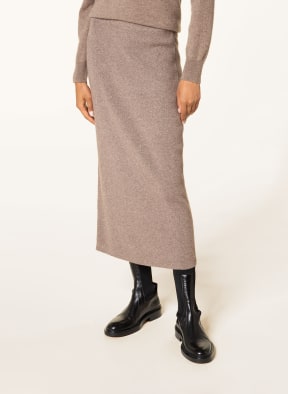 lilienfels Knit skirt with cashmere, Color: TAUPE (Image 1)