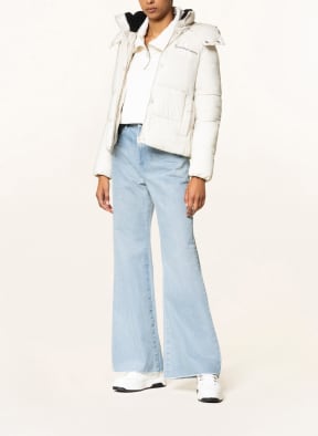 Calvin Klein Jeans Quilted jacket with detachable hood, Color: CREAM (Image 1)