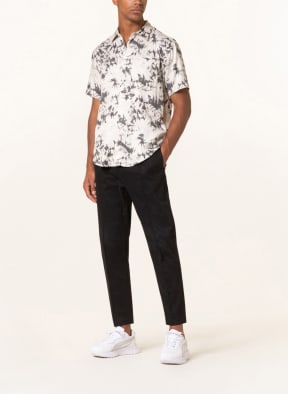 TIGER OF SWEDEN Short sleeve shirt DIDON relaxed fit, Color: CREAM/ KHAKI (Image 1)
