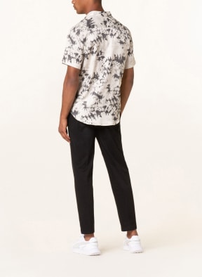 TIGER OF SWEDEN Short sleeve shirt DIDON relaxed fit, Color: CREAM/ KHAKI (Image 1)