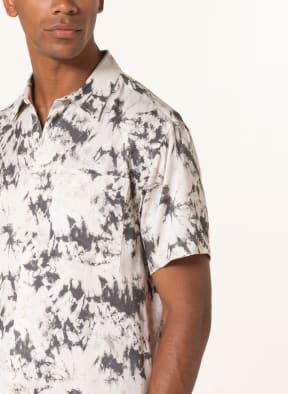 TIGER OF SWEDEN Short sleeve shirt DIDON relaxed fit, Color: CREAM/ KHAKI (Image 1)