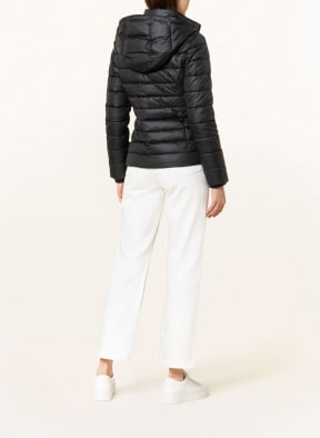 TOMMY JEANS Quilted jacket with detachable hood, Color: BLACK (Image 1)