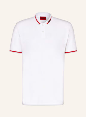HUGO Piqué-Poloshirt DOSTNER Regular Fit, Farbe: WEISS (Bild 1)