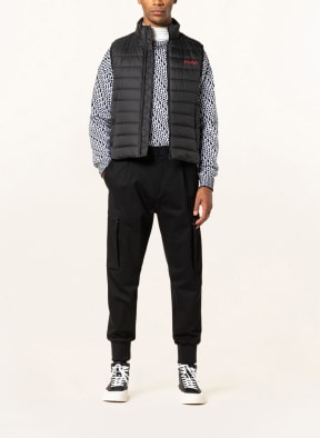 HUGO Quilted vest BENTINO , Color: BLACK (Image 1)