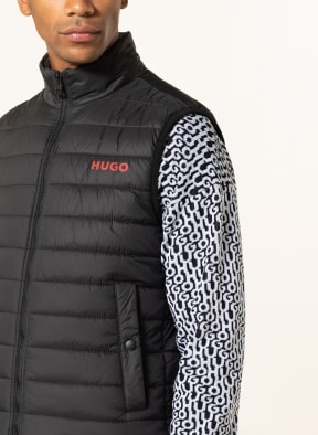 HUGO Quilted vest BENTINO , Color: BLACK (Image 1)