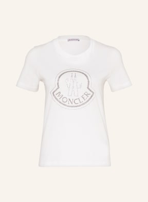 MONCLER T-Shirt mit Schmucksteinen, Farbe: WEISS (Bild 1)