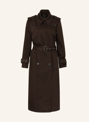 DRYKORN Trench coat COMBER, Color: DARK BROWN (Image 1)