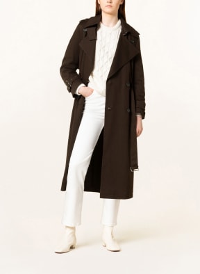 DRYKORN Trench coat COMBER, Color: DARK BROWN (Image 1)