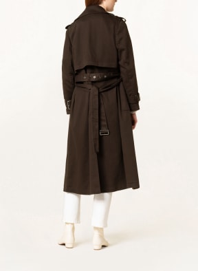 DRYKORN Trench coat COMBER, Color: DARK BROWN (Image 1)