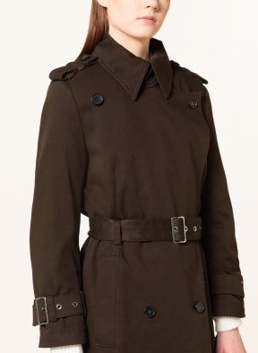 DRYKORN Trench coat COMBER, Color: DARK BROWN (Image 1)
