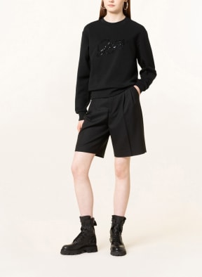 GUESS Sweatshirt with decorative gems , Color: JBLK JET BLACK A996 (Image 1)